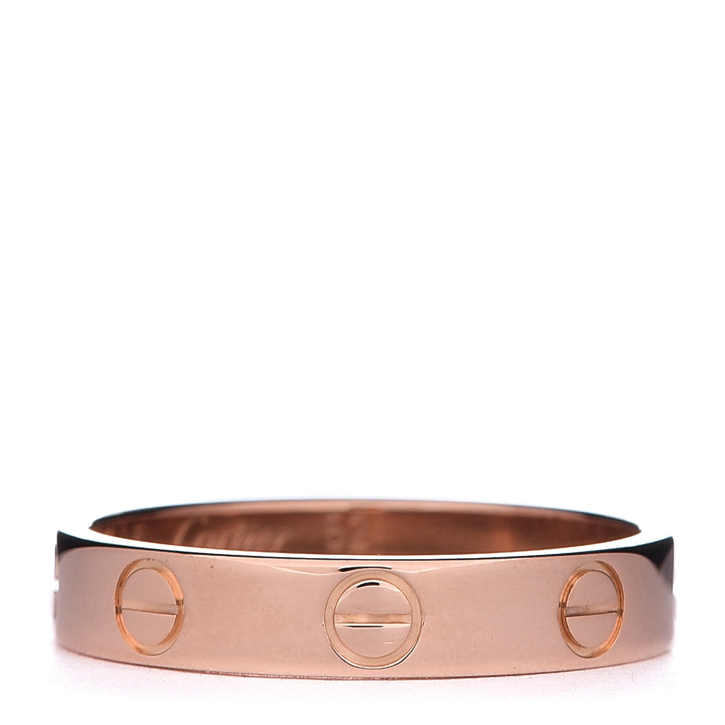 18K Pink Gold 3.5mm LOVE Wedding Band Ring 52 6