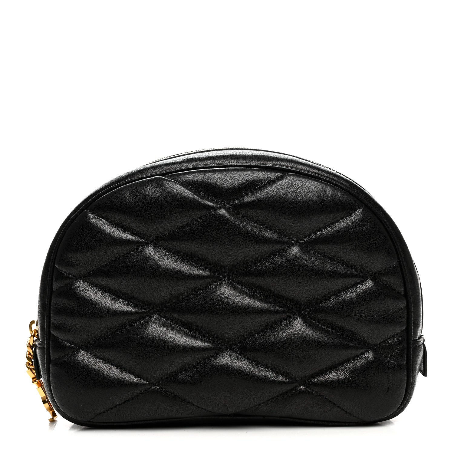 Saint Laurent Lambskin Quilted Lolita Cosmetic Pouch Black 1 of 7