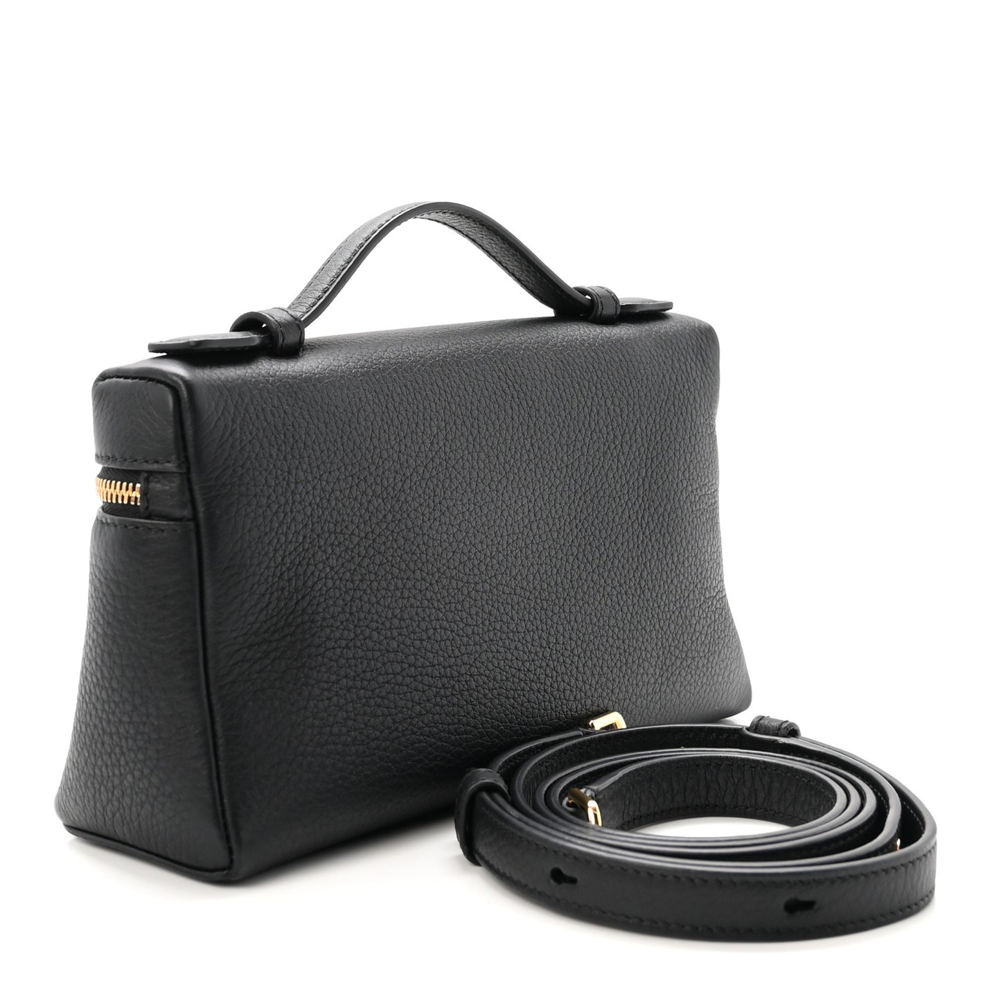 Grained Calfskin L19 Extra Pocket Pouch Black