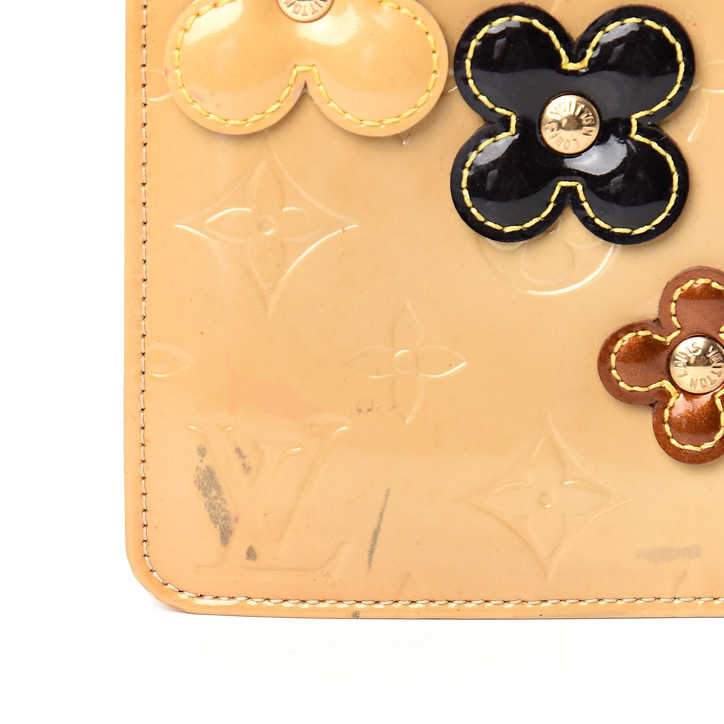 Vernis Lexington Fleurs Pochette Beige