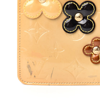 Louis Vuitton Vernis Lexington Fleurs Pochette Beige 6 of 7