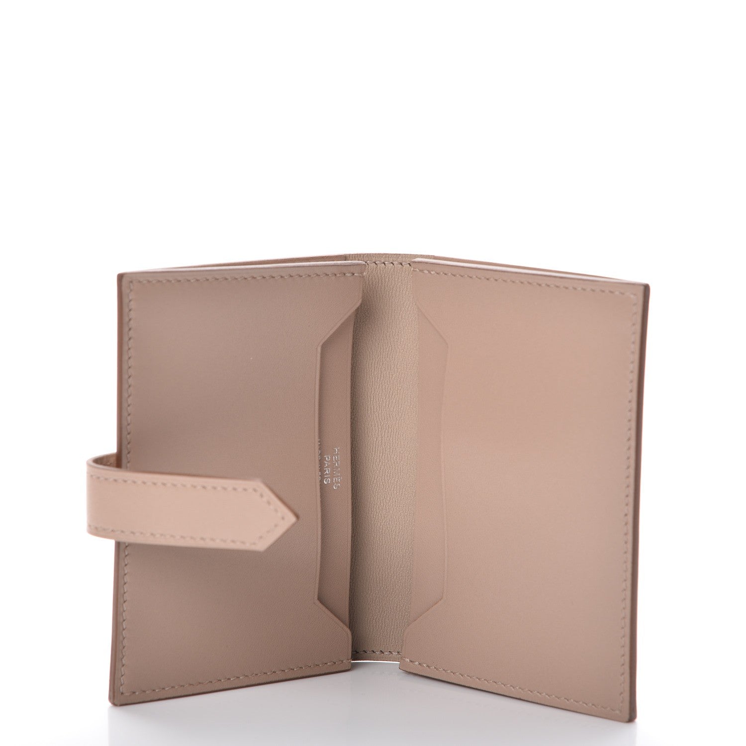 Hermes Tadelakt Bearn Card Holder Wallet Argile 5 of 8