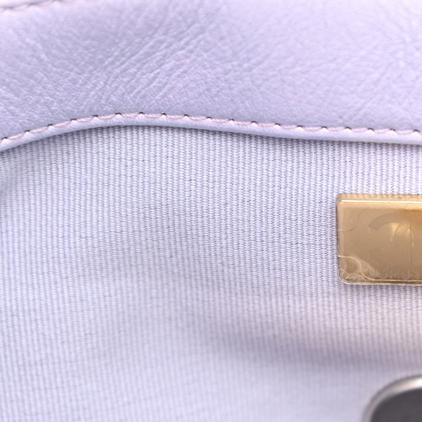 Iridescent Calfskin Quilted Medium Chanel 19 Flap Light Purple Blue