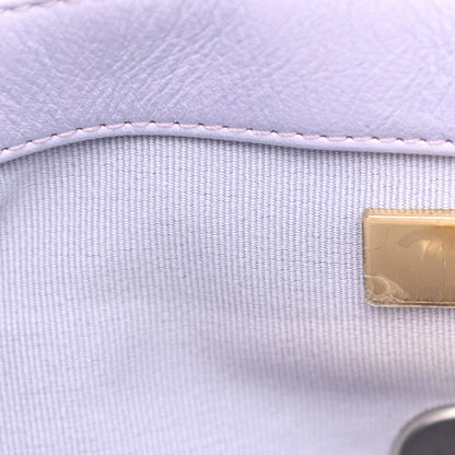 Chanel Iridescent Calfskin Quilted Medium Chanel 19 Flap Light Purple Blue 7 of 11