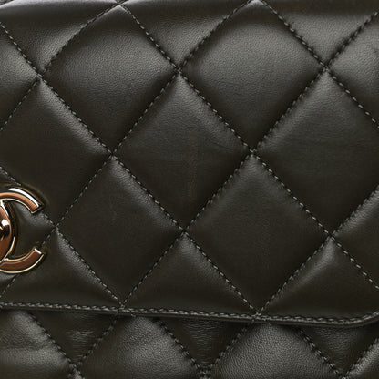 Chanel Lambskin Quilted Medium Trendy CC Flap Dual Handle Bag Dark Khaki 12 of 12