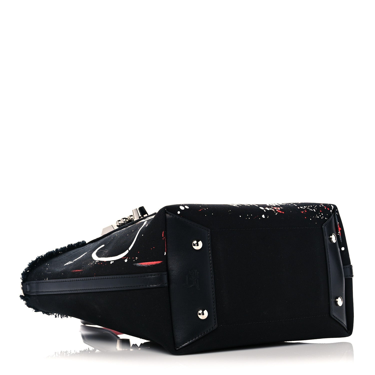 Christian Louboutin Canvas Frangibus Tote Black 3 of 8