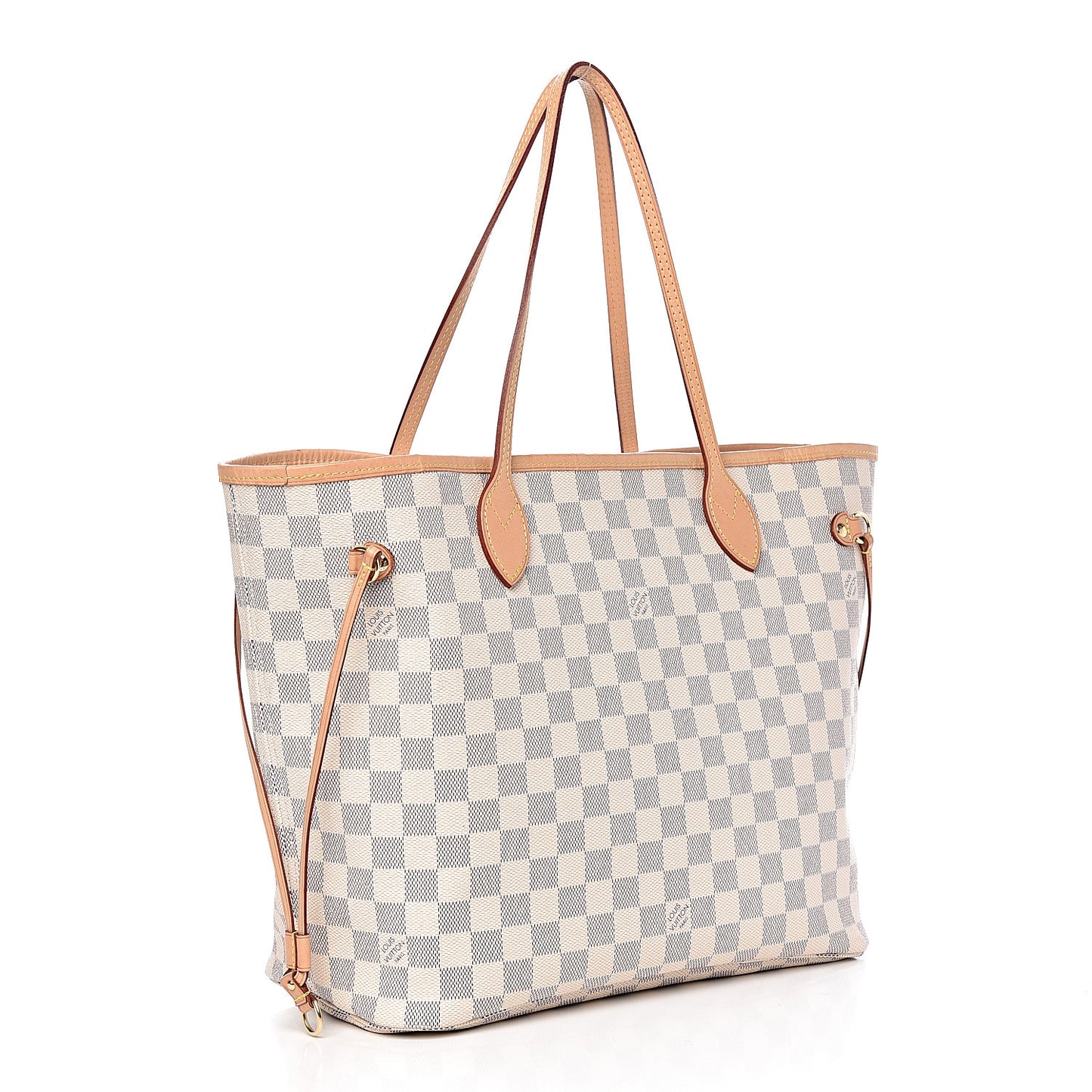 Damier Azur Neo Neverfull MM Rose Ballerine
