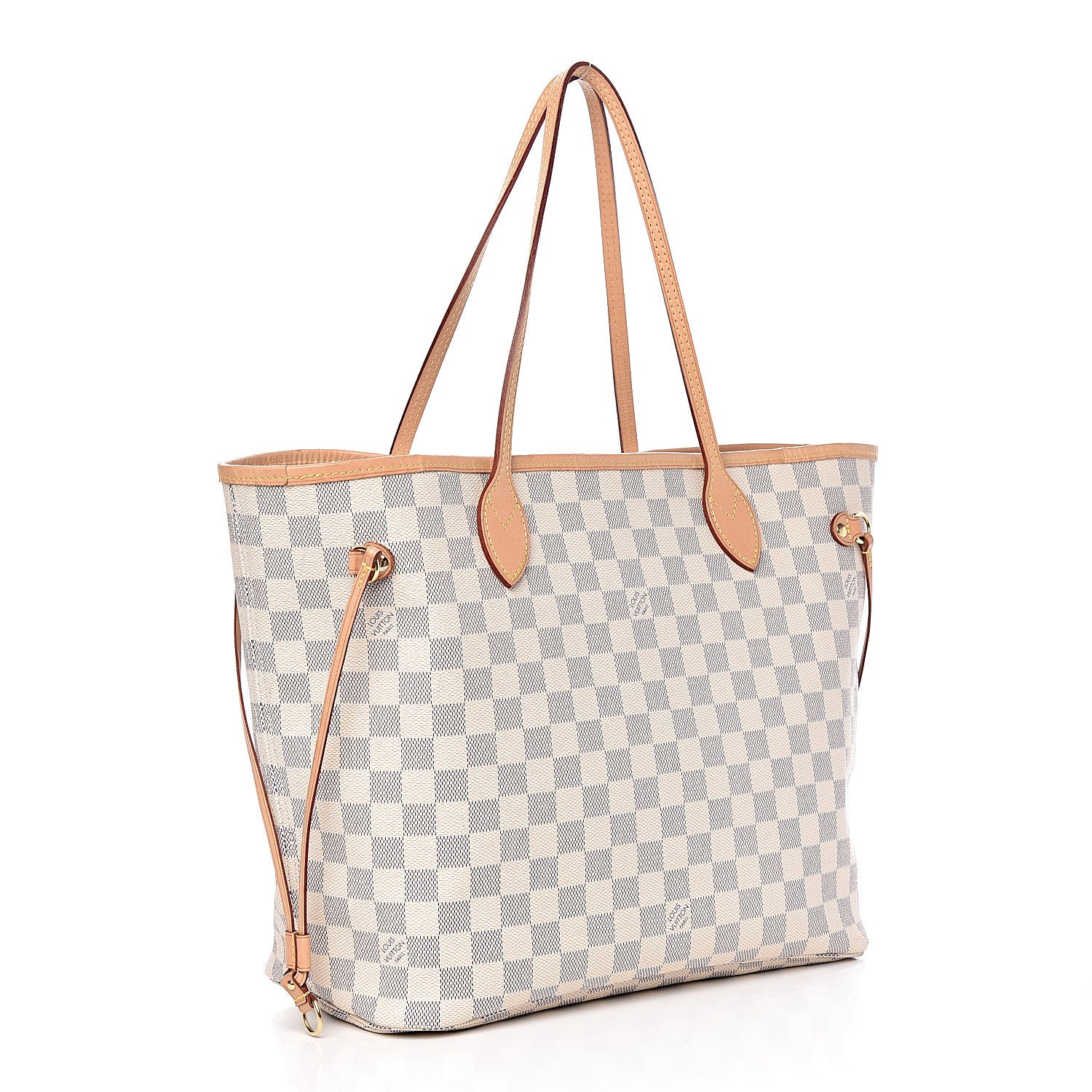 Louis Vuitton Damier Azur Neo Neverfull MM Rose Ballerine 4 of 28