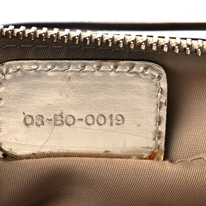 Christian Dior Metallic Patent Monogram Shoulder Bag Light Gold 7 of 10
