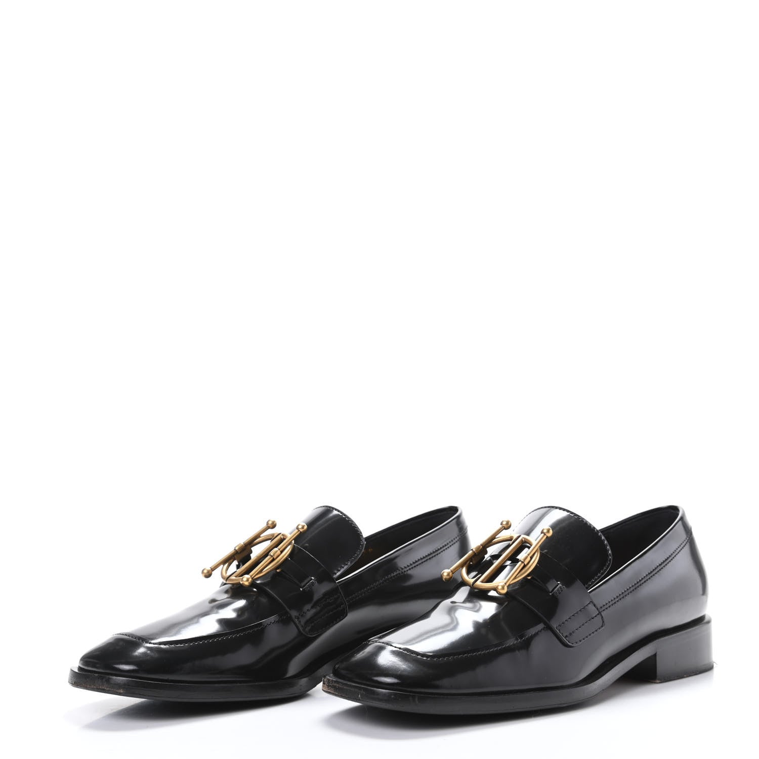 Christian Dior Shiny Calfskin Diordirection Loafers 36 Black 3 of 10