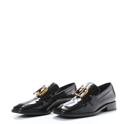 Christian Dior Shiny Calfskin Diordirection Loafers 36 Black 3 of 10