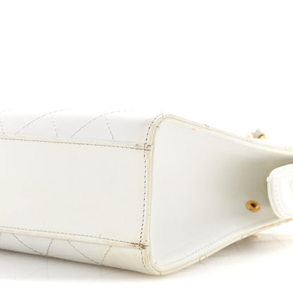 Chanel Caviar Quilted Shoulder Bag White 12 of 17