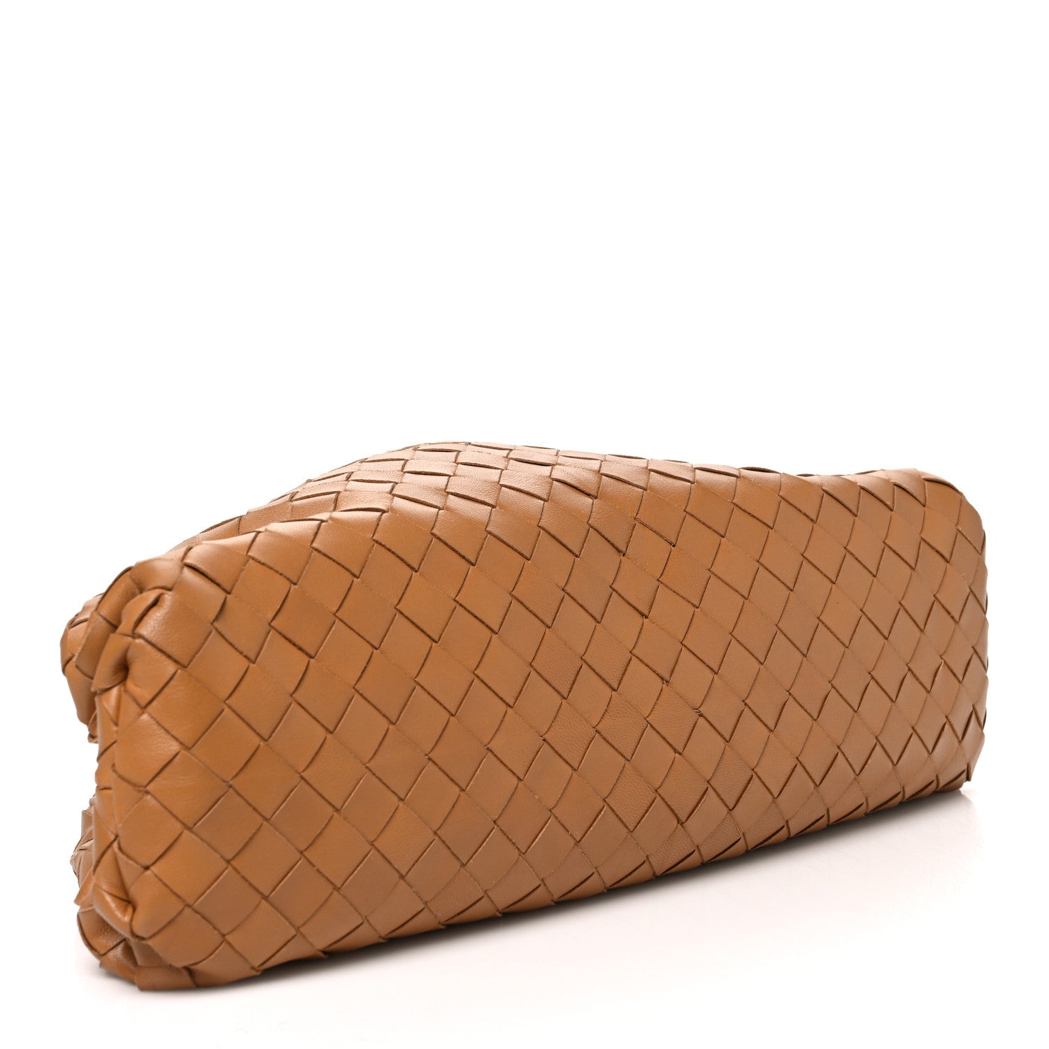 Bottega Veneta Nappa Maxi Intrecciato The Pouch Oversized Clutch Caramel 4 of 11