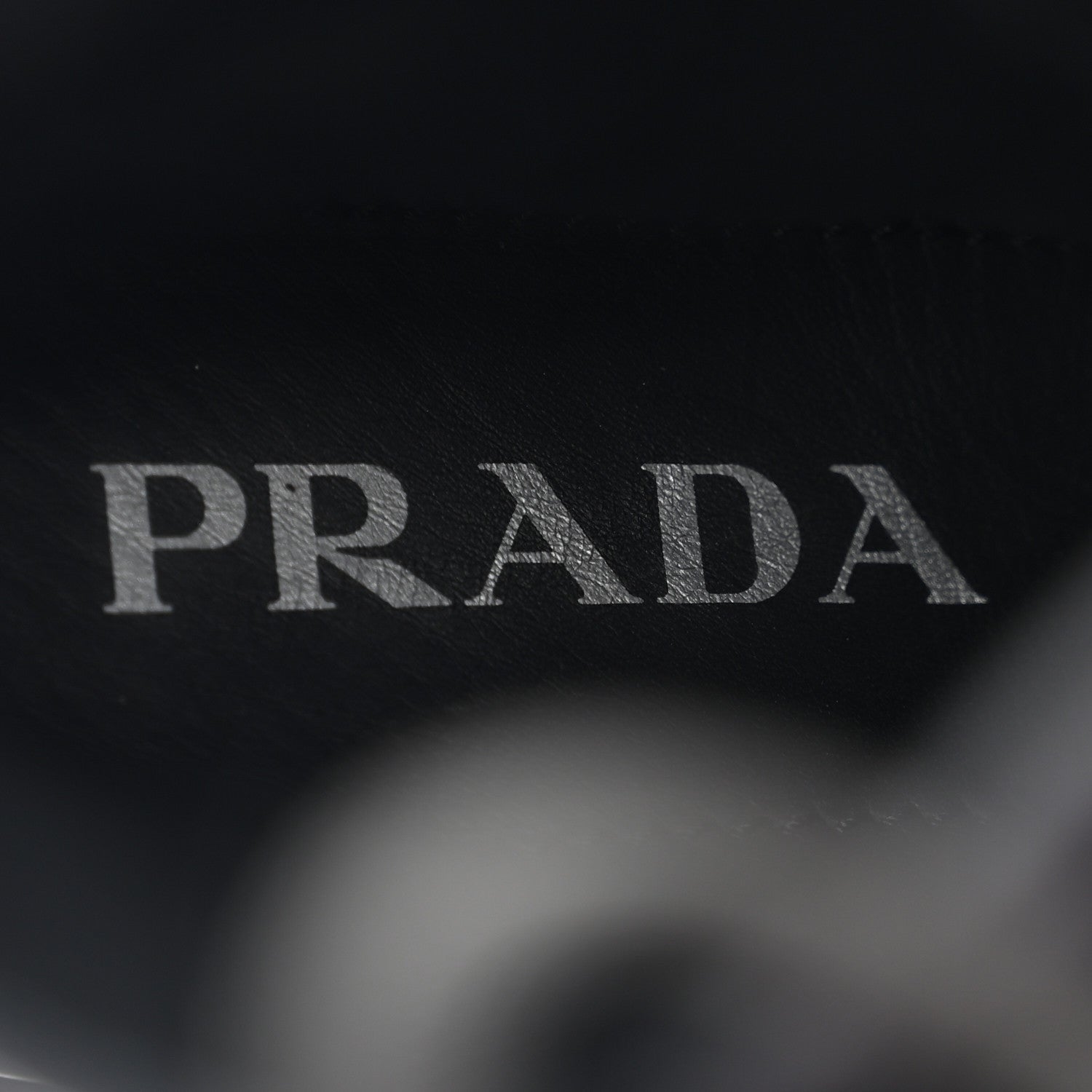 Prada Re-Nylon Gabardine Metal Triangle Logo Monolith Pouch Pocket 55mm Boots 39 Black 6 of 9