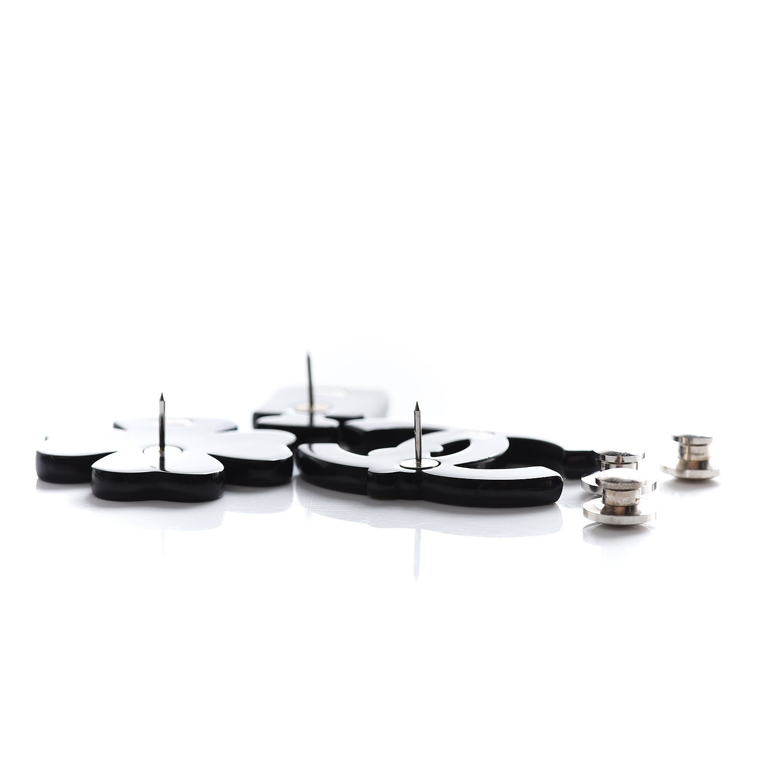 Chanel Resin Brooch Pin Set of 3 Multicolor 6 of 7