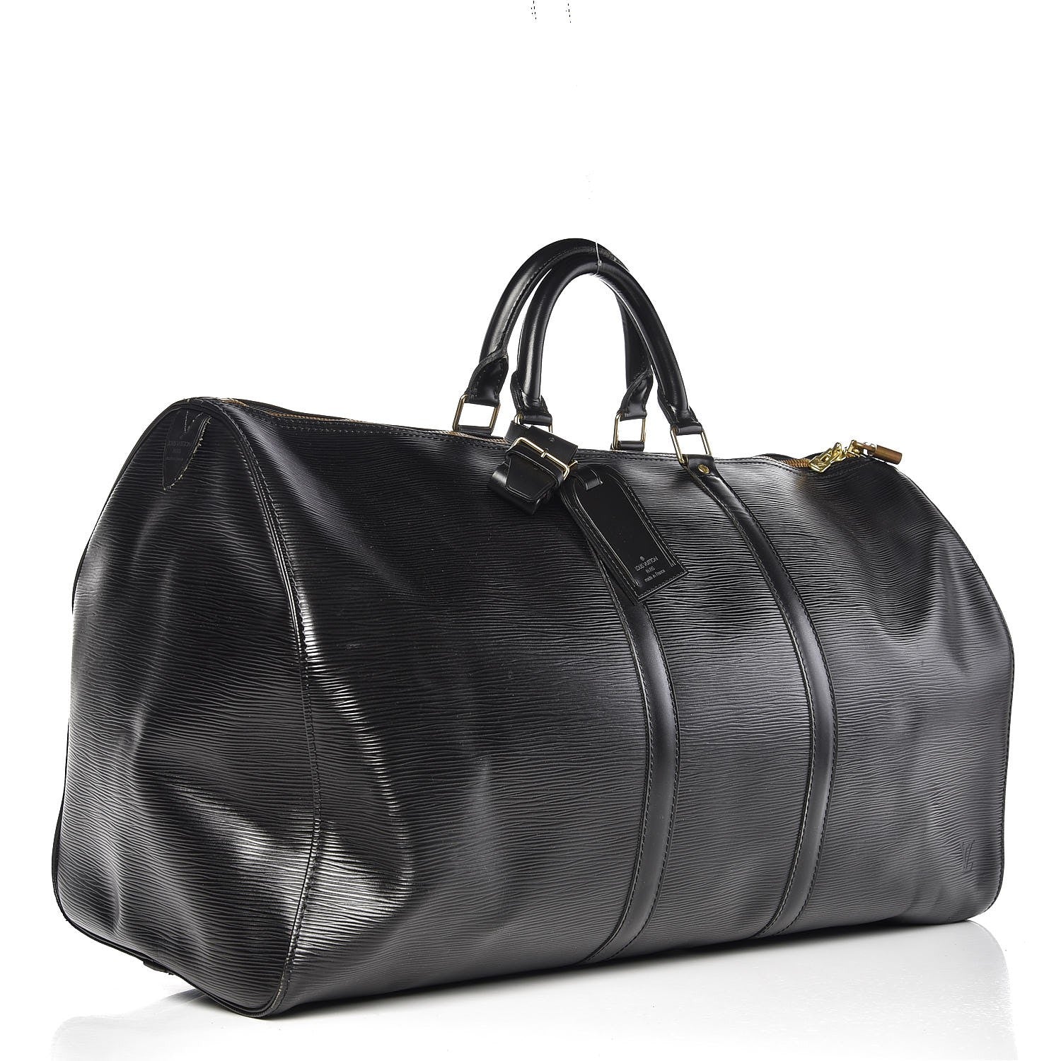 Louis Vuitton Epi Keepall 55 Black 3 of 10