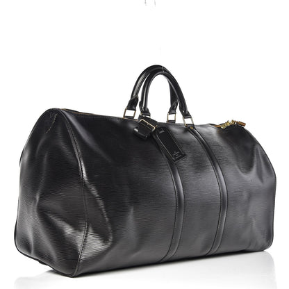 Louis Vuitton Epi Keepall 55 Black 3 of 10