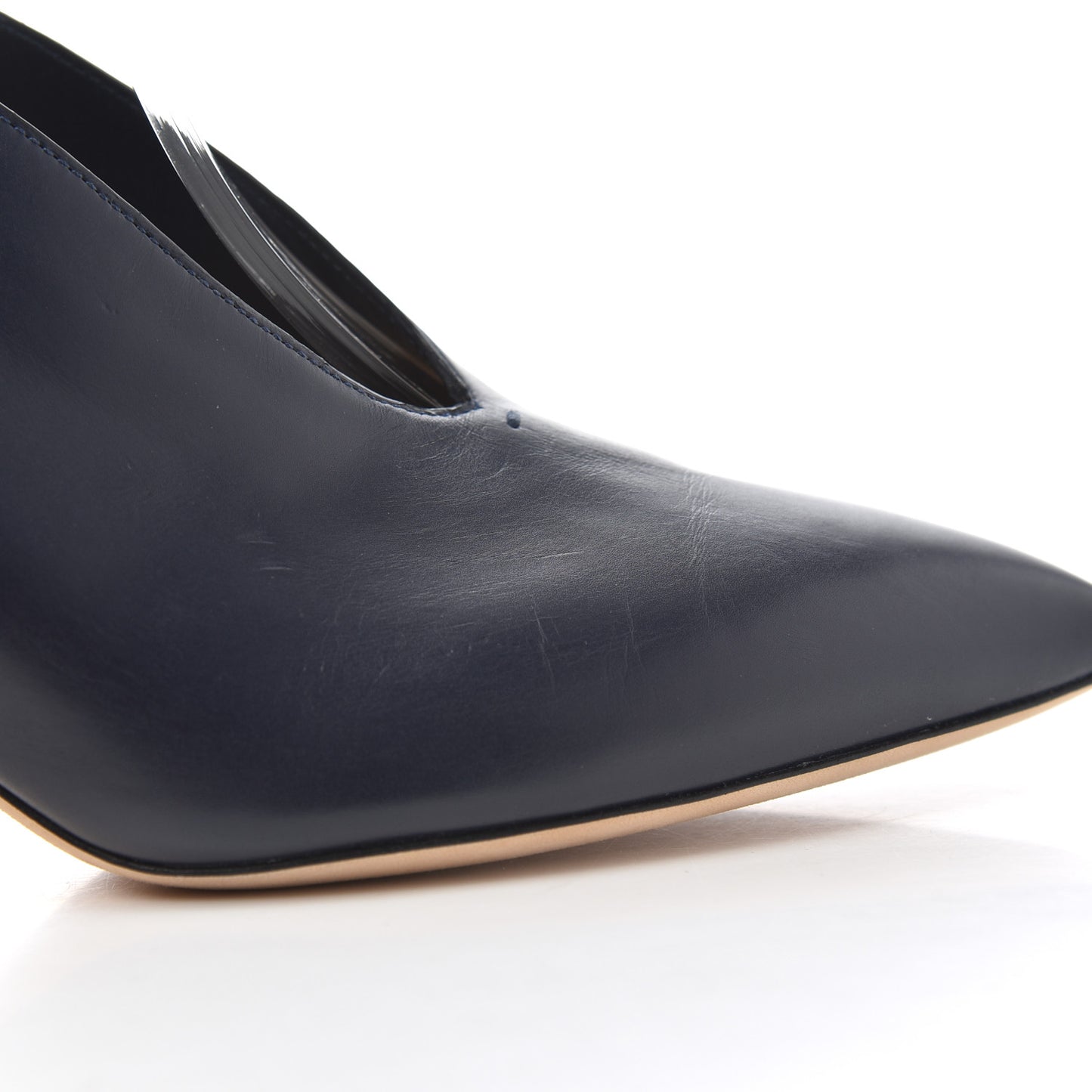 Calfskin Lark 65 Ankle Strap Pumps 37.5 Navy Blue