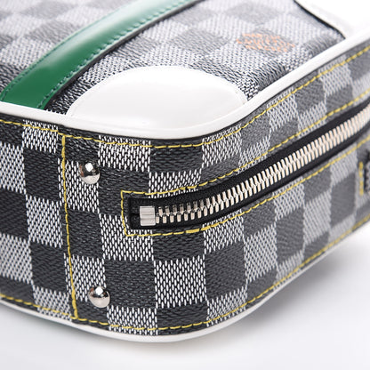 Louis Vuitton Damier Valisette BB Black White 9 of 12