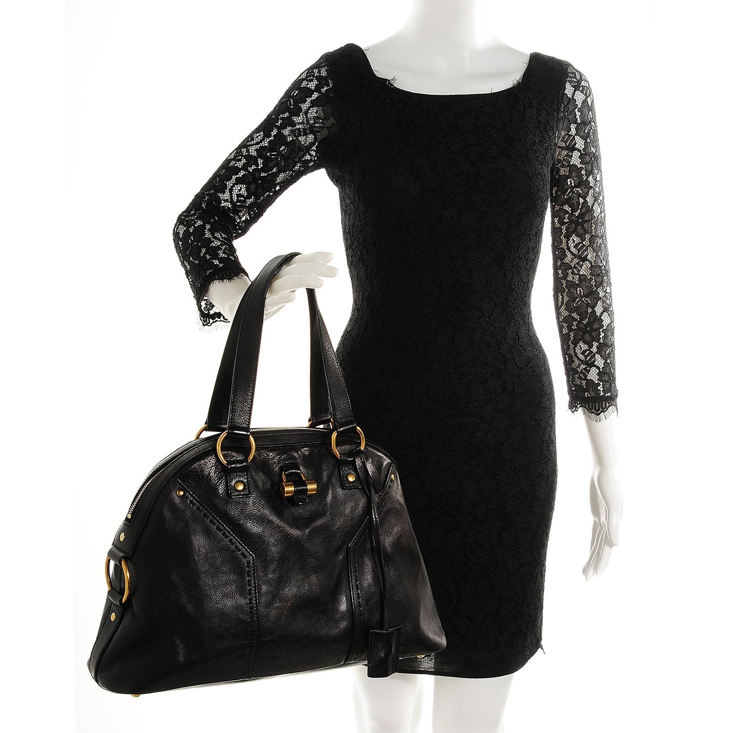 Calfskin Large Muse Black