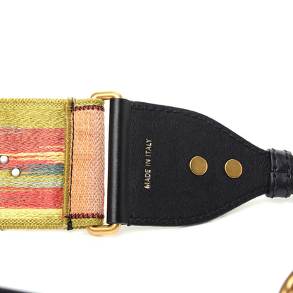 Christian Dior Canvas Embroidered Studded Shoulder Strap Multicolor 3 of 3