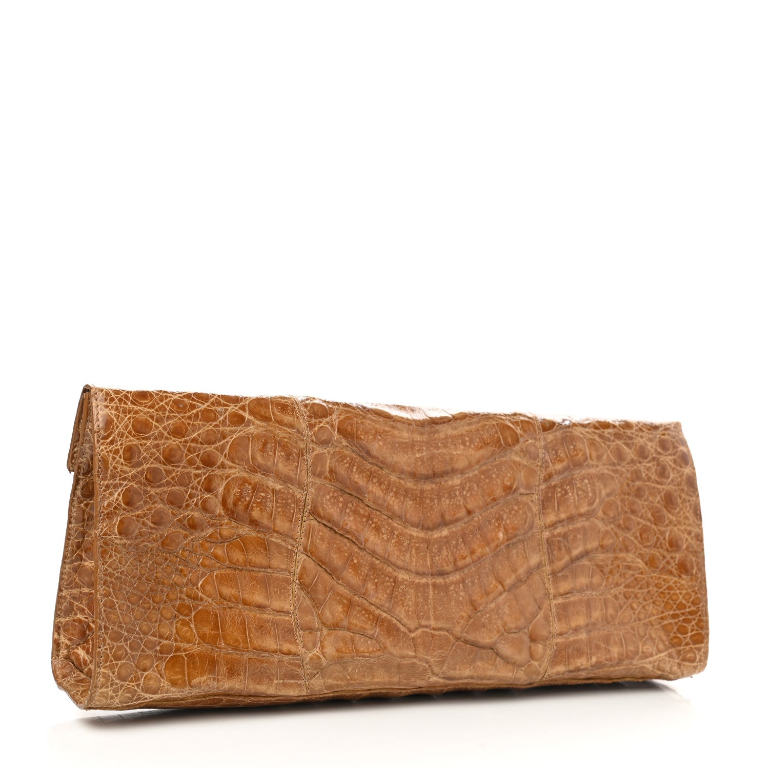 Nancy Gonzalez Crocodile Clutch Light Brown 3 of 7