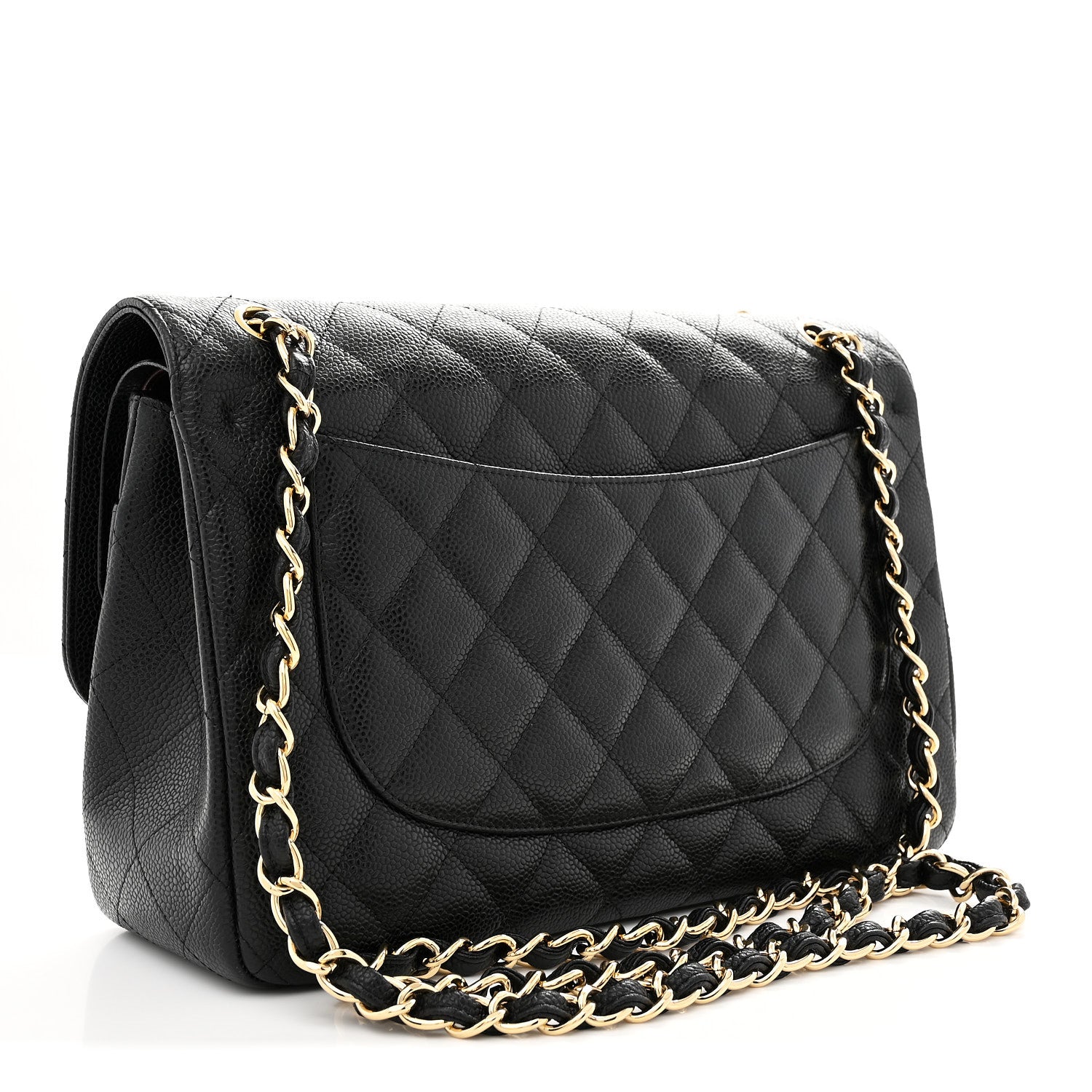 Chanel Caviar Quilted Jumbo Double Flap Black 3 of 10