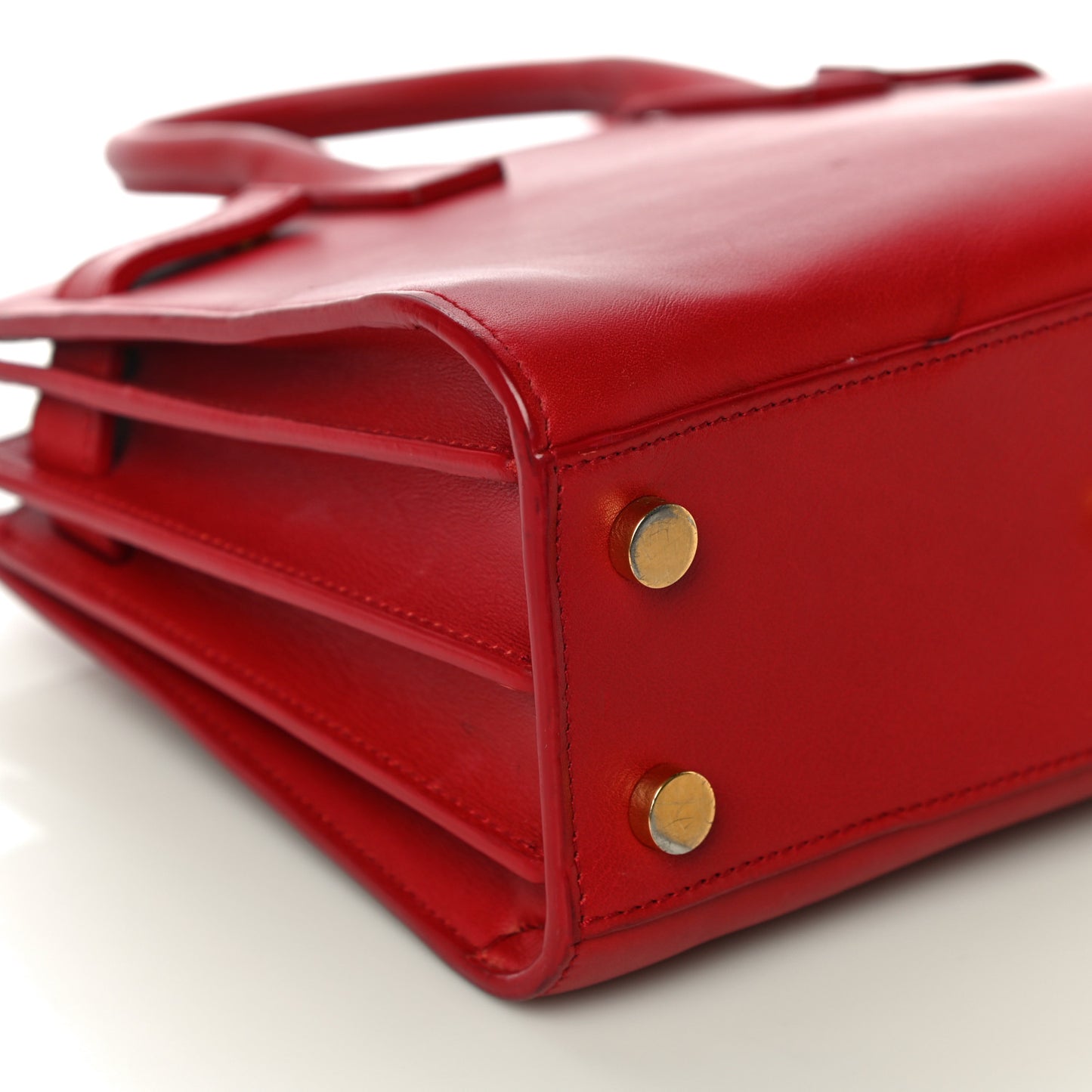 Calfskin Nano Sac De Jour Lipstick Red