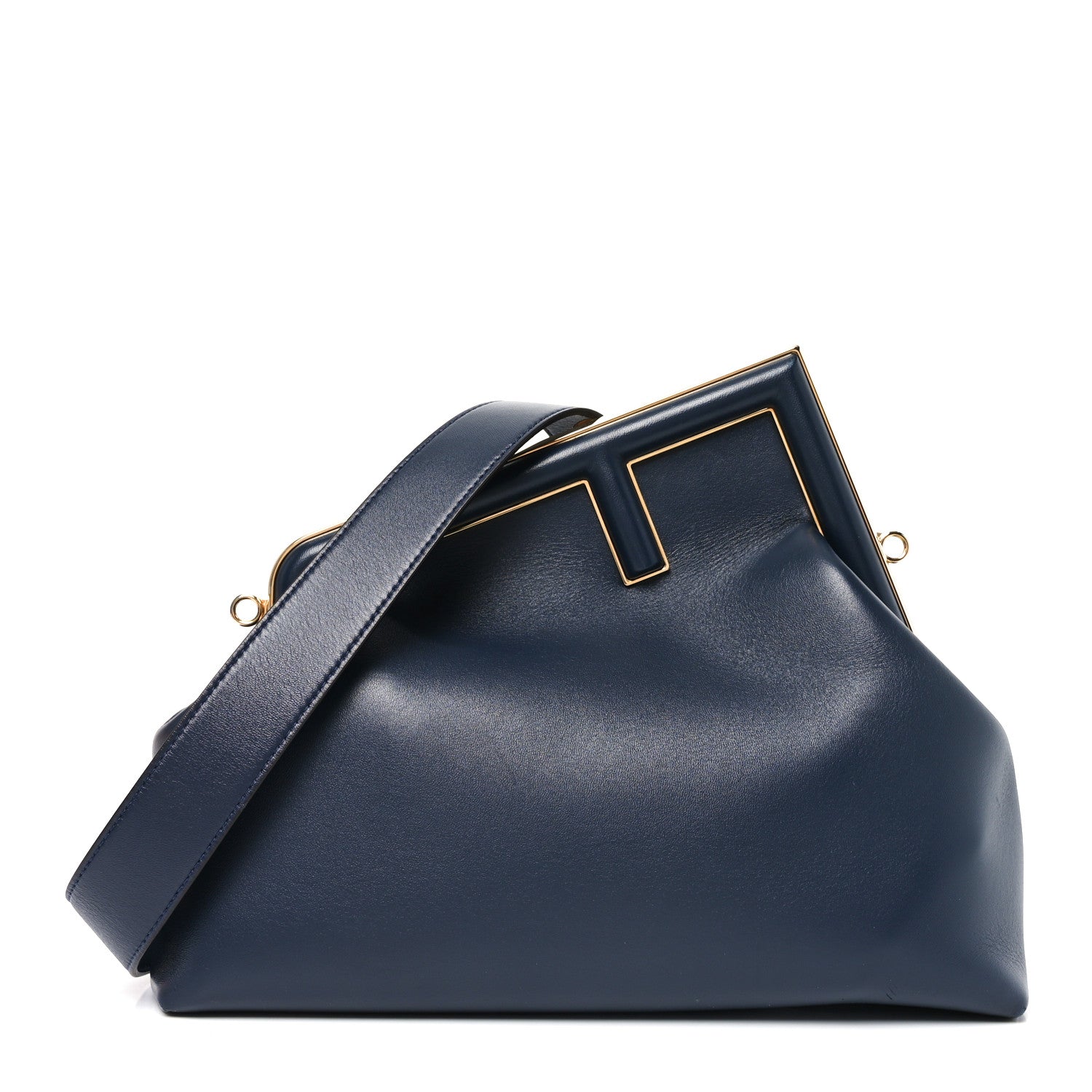 Fendi Shiny Nappa Medium Fendi First Dark Blue 1 of 10