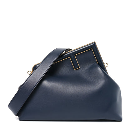 Fendi Shiny Nappa Medium Fendi First Dark Blue 1 of 10