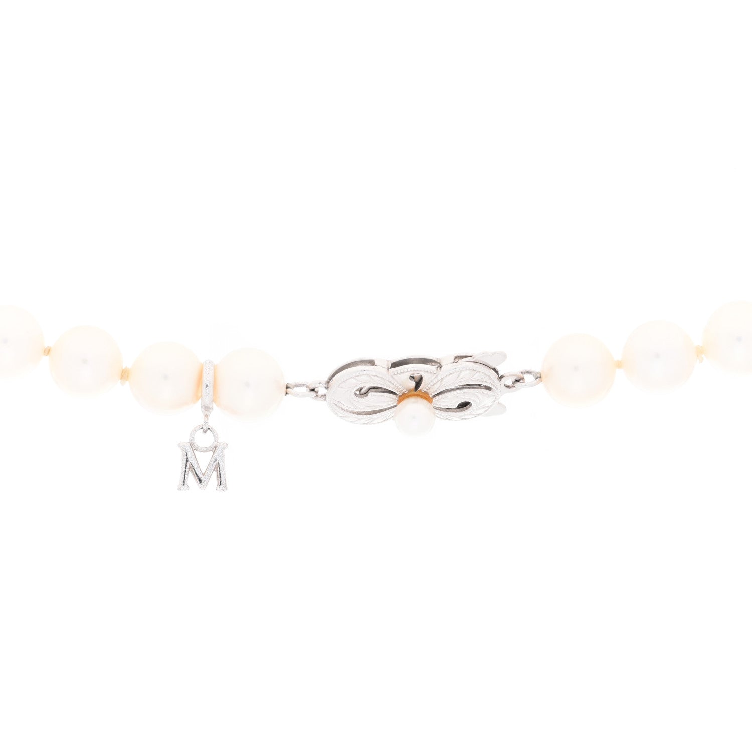 Mikimoto 18K White Gold Akoya Pearl 7-7.5mm Strand Necklace 18.5" 3 of 3
