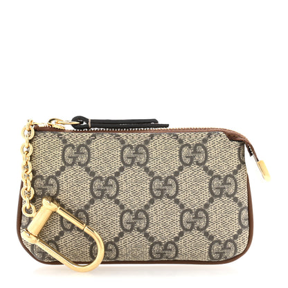 Gucci GG Supreme Monogram Key Case Brown 1 of 8