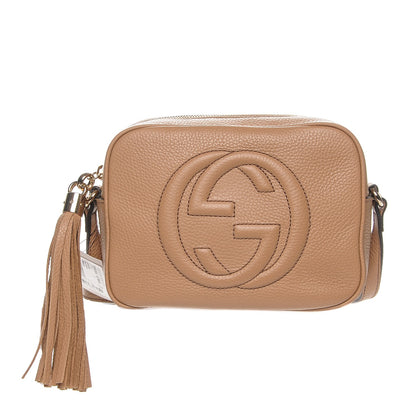 Gucci Pebbled Calfskin Small Soho Disco Bag Camelia 1 of 6