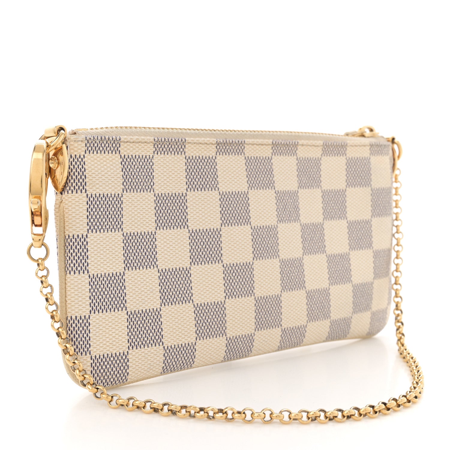 Louis Vuitton Damier Azur Trunk Pochette Milla MM 3 of 11