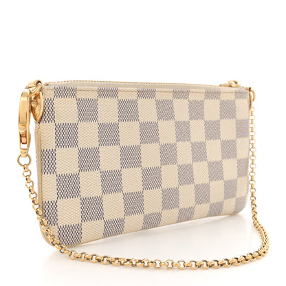 Louis Vuitton Damier Azur Trunk Pochette Milla MM 3 of 11