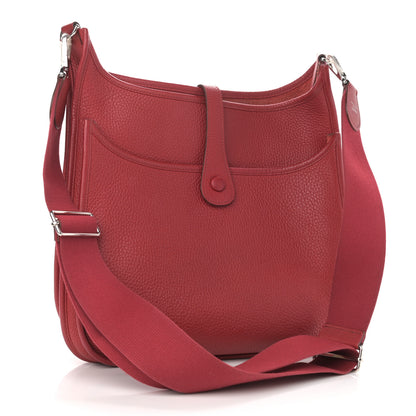 Hermes Taurillon Clemence Evelyne III GM Rubis 2 of 14