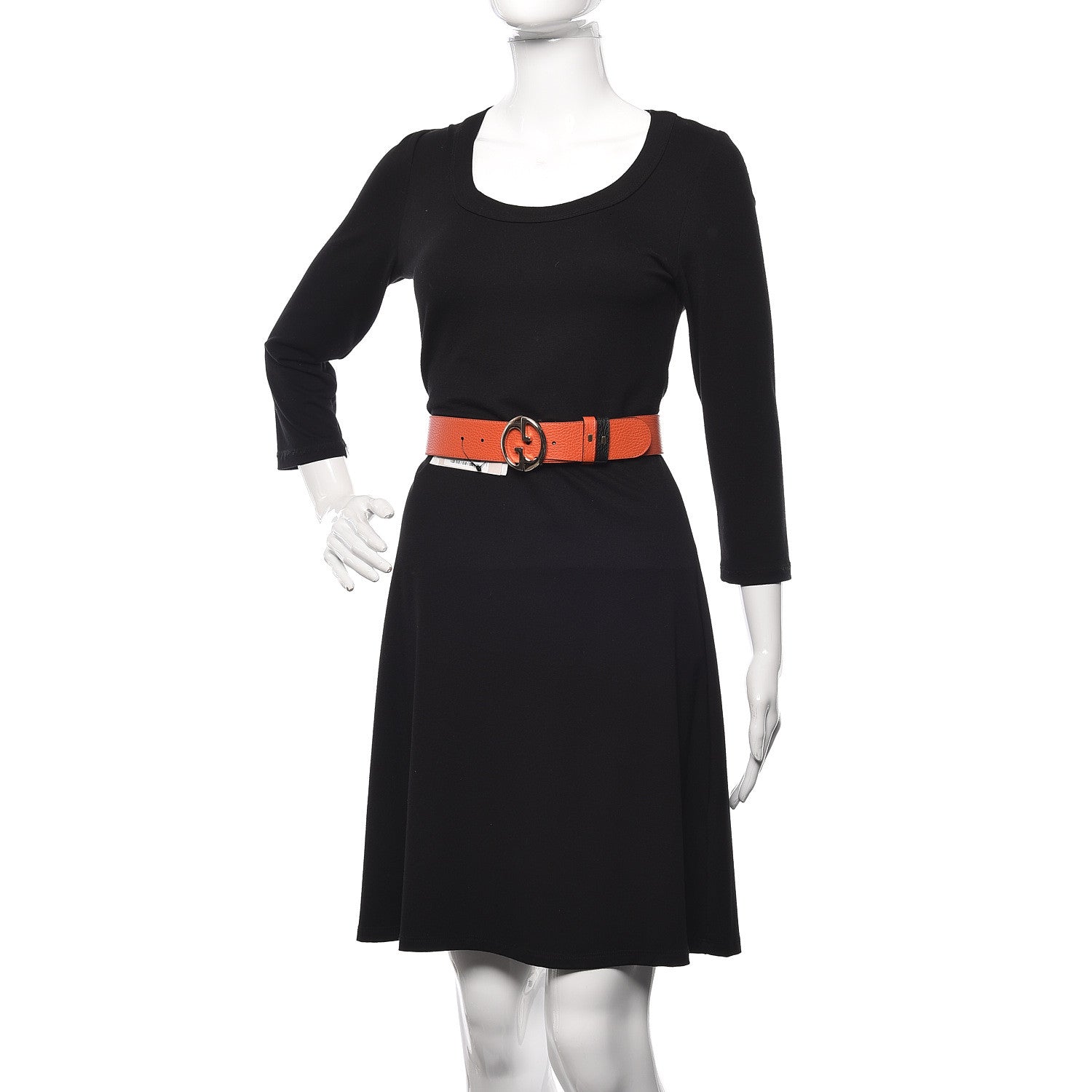 Gucci Calfskin 1973 Reversible Belt 90 36 Orange Black 2 of 9