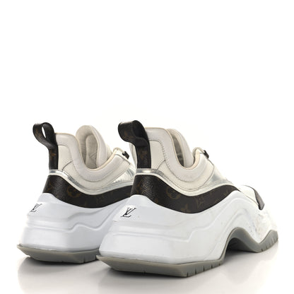 Louis Vuitton Calfskin Monogram Mens LV Archlight 2.0 Platform Sneakers 9 White 5 of 11