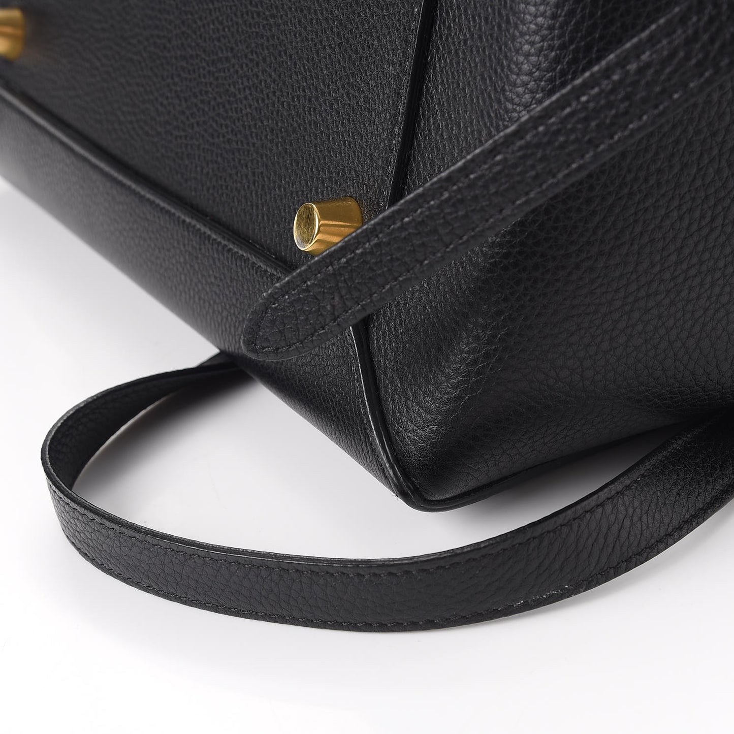 Grained Calfskin Mini Belt Bag Black