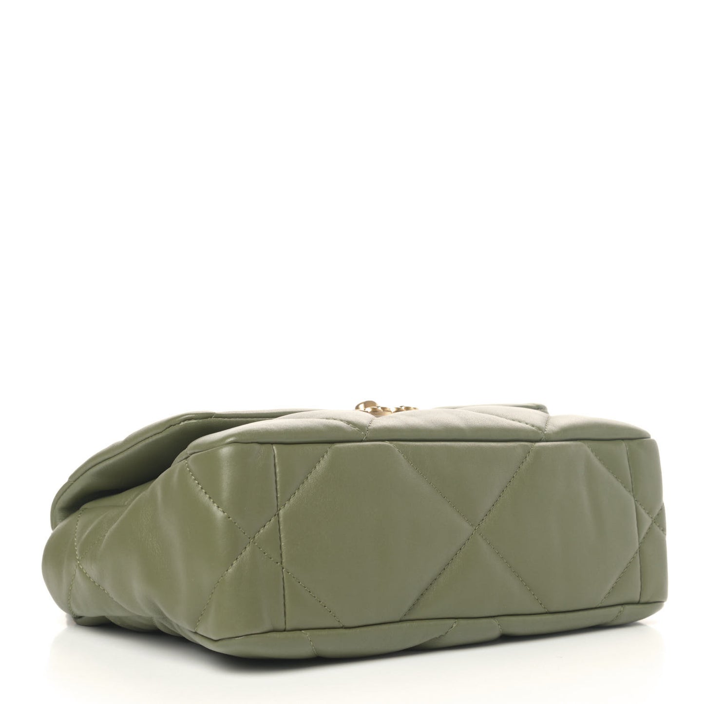 Lambskin Quilted Medium Chanel 19 Flap Green
