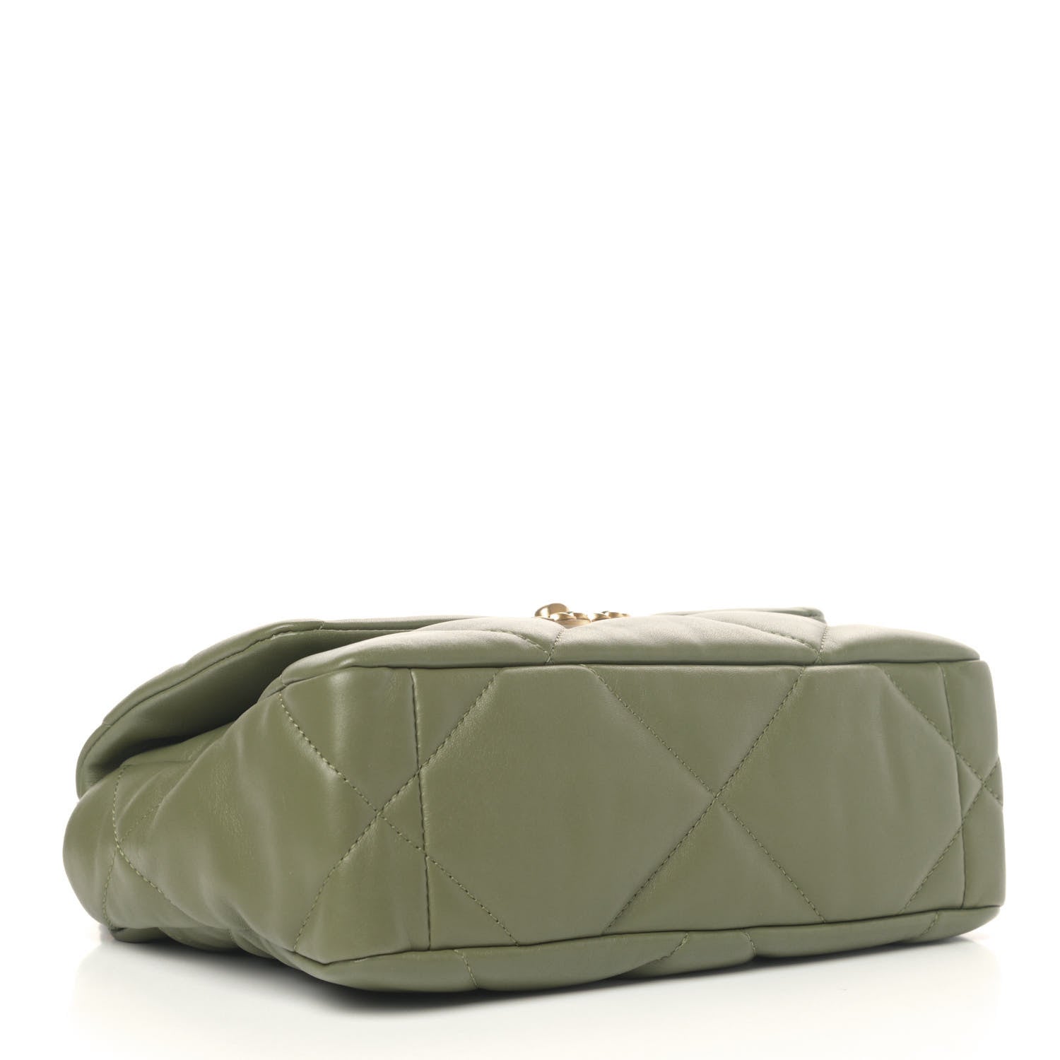 Chanel Lambskin Quilted Medium Chanel 19 Flap Green 3 of 4