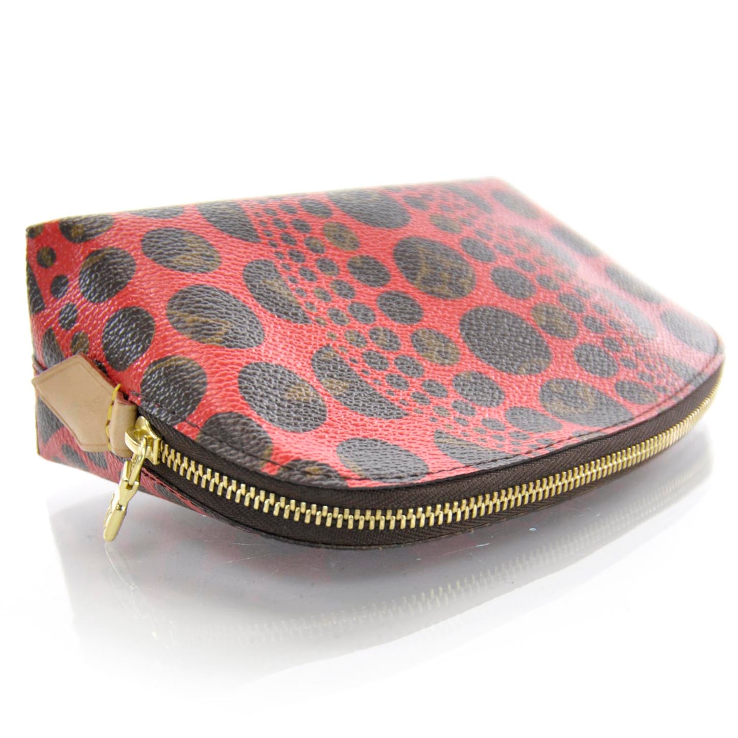 Monogram Kusama Pumpkin Dots Cosmetic Pouch Red