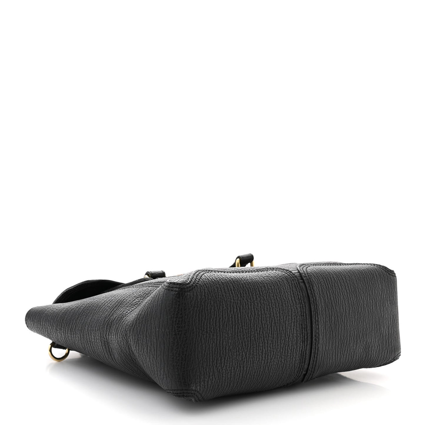 Textured Calfskin Medium Pashli Satchel Black