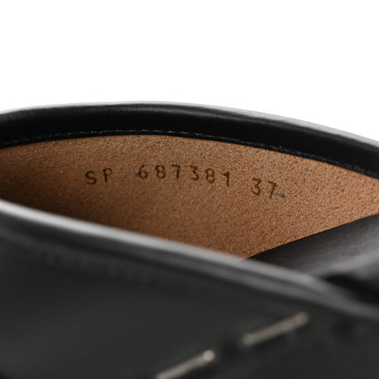 Saint Laurent Smooth Calfskin Le Maillon Clogs 37 Black 8 of 10