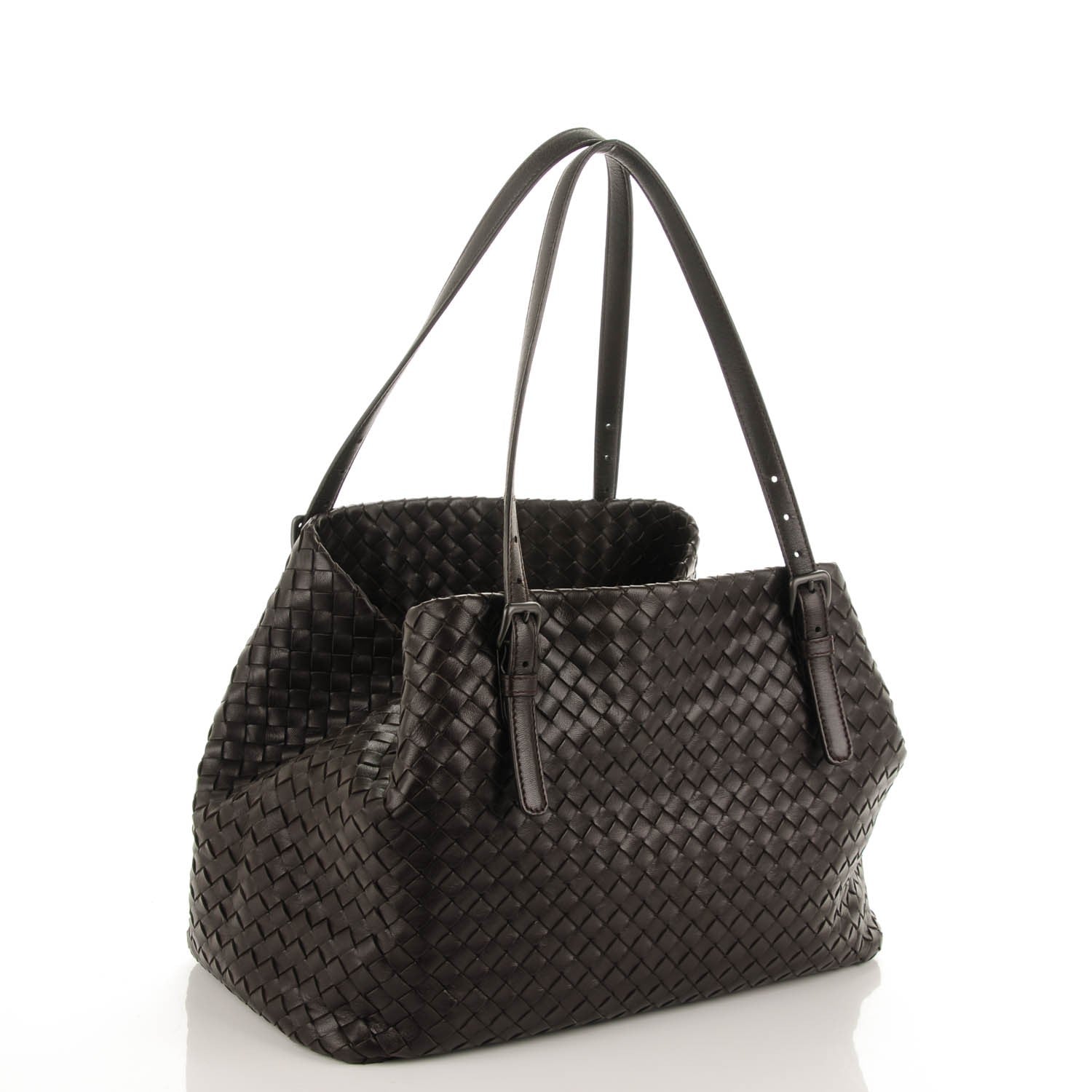Bottega Veneta BOTTEGA VENETA Nappa Intrecciato Medium Seamless Tote Ebano 3 of 8