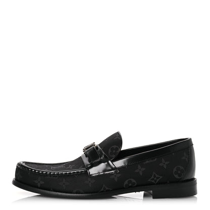 Louis Vuitton Monogram Eclipse Jacquard Mens Major Loafers 9.5 1 of 10