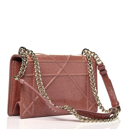 Christian Dior Ceramic Effect Deerskin Medium Diorama Flap Bag Dark Petal 3 of 9