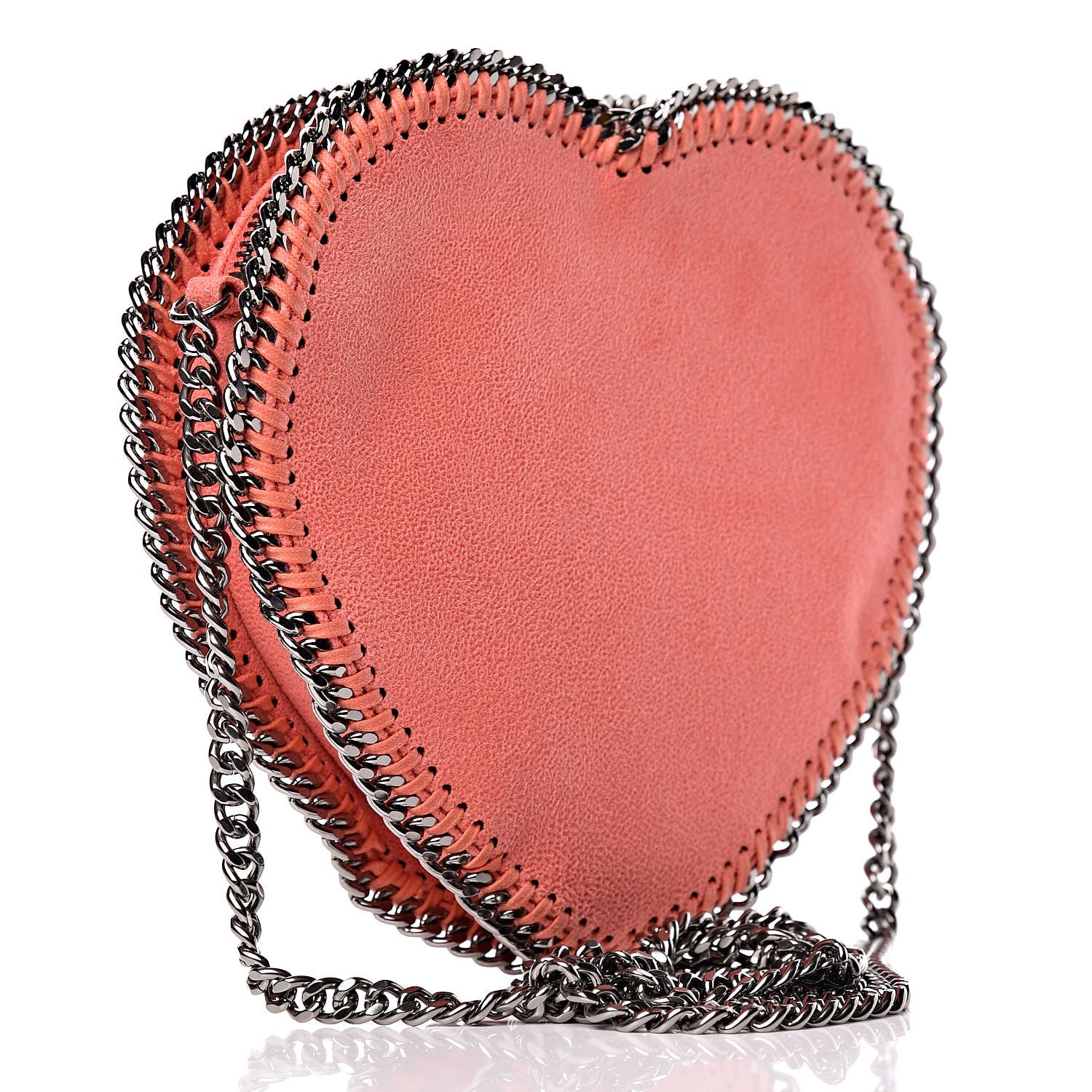 Stella McCartney Shaggy Deer Falabella Heart Crossbody Bag Peony Pink 3 of 16