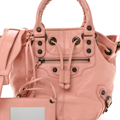 Balenciaga Agneau Classic Hardware Mini Pompon Rose Azalee 8 of 11