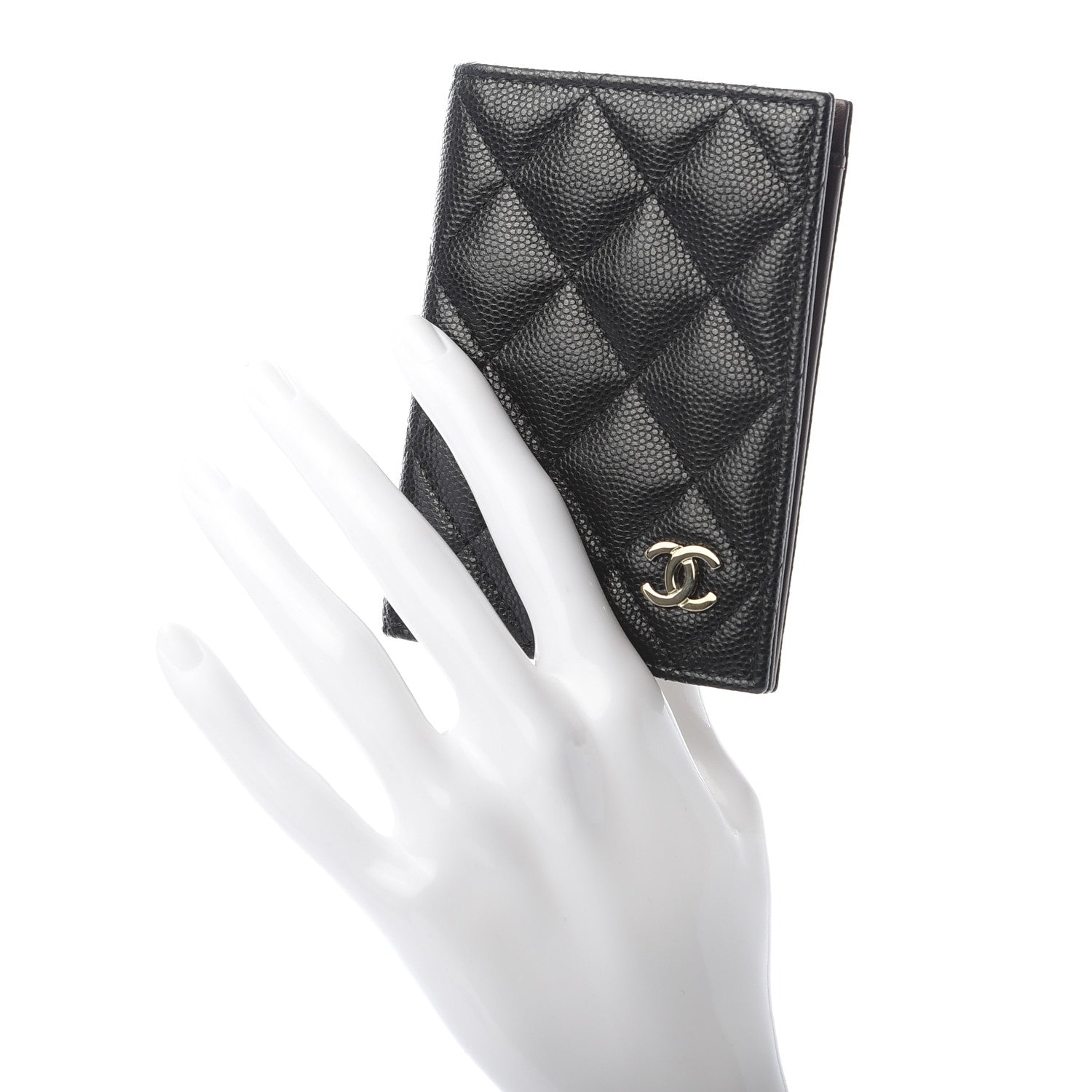 Chanel Caviar Quilted Card Holder Wallet Black 2 of 7